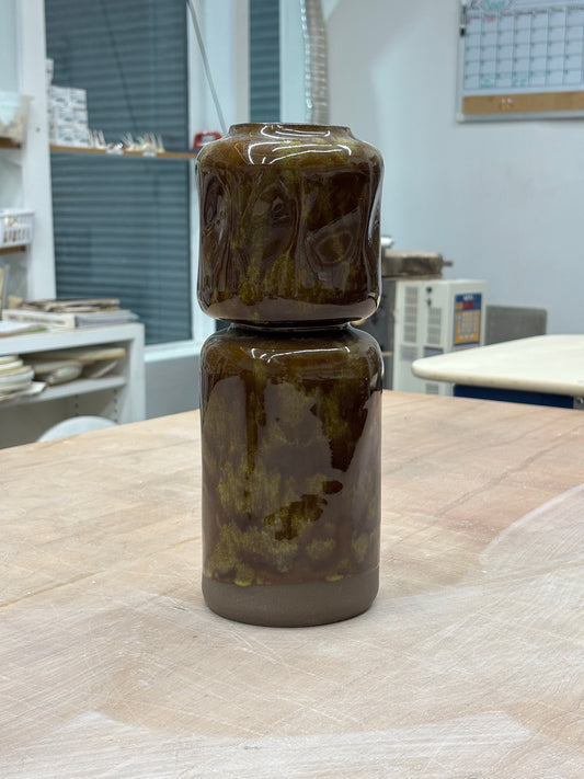 Tortoise Double Stack Vase